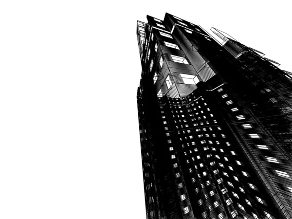 Abstrakte Wolkenkratzer — Stockfoto