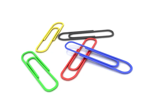 Color clips for a paper — Stock Photo, Image