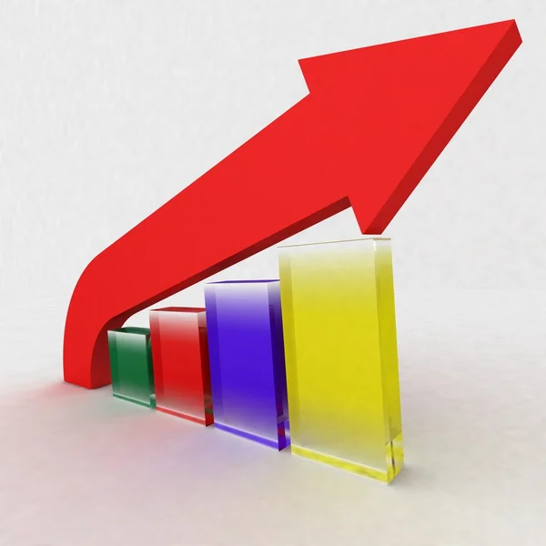 Farvediagrammet for stigning - Stock-foto