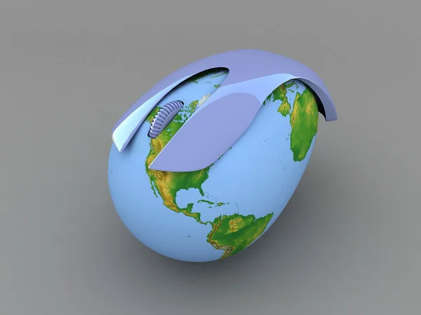 Globus Erde online — Stockfoto
