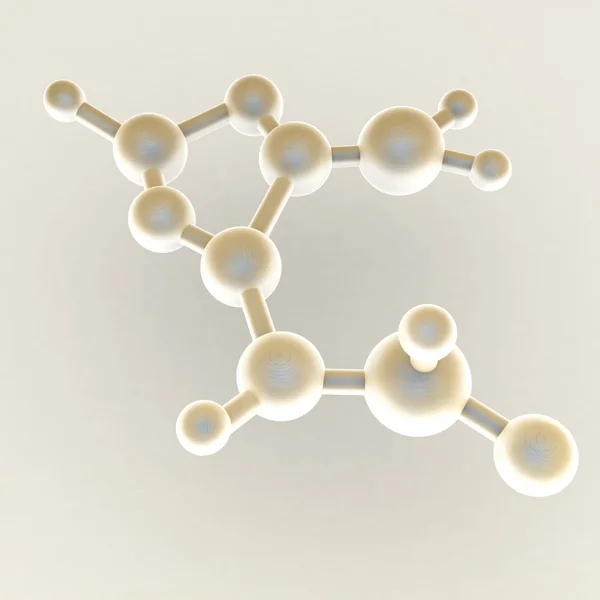 3D renderowania ilustracja cząsteczki — Zdjęcie stockowe