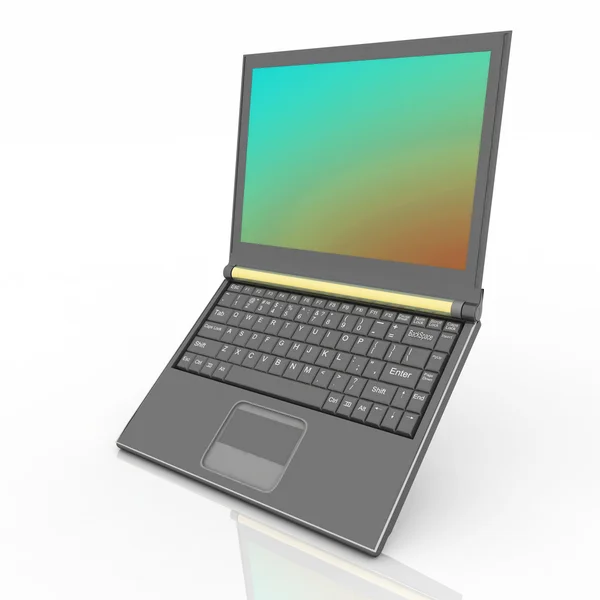 Laptop on the white background — Stock Photo, Image