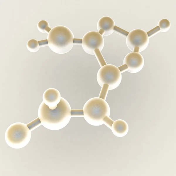 3D καθιστούν εικονογράφηση μόριο — Φωτογραφία Αρχείου