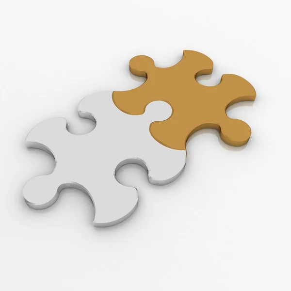 Two puzzle — Stock Photo, Image