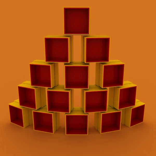 3D-Abbildung leeren bunten Ständer — Stockfoto