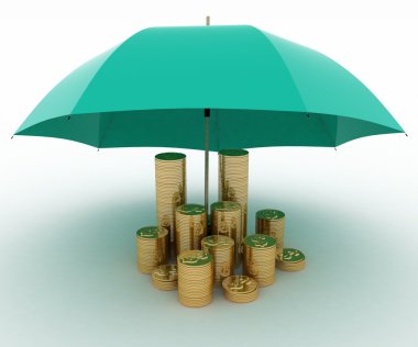 Protection of finance clipart