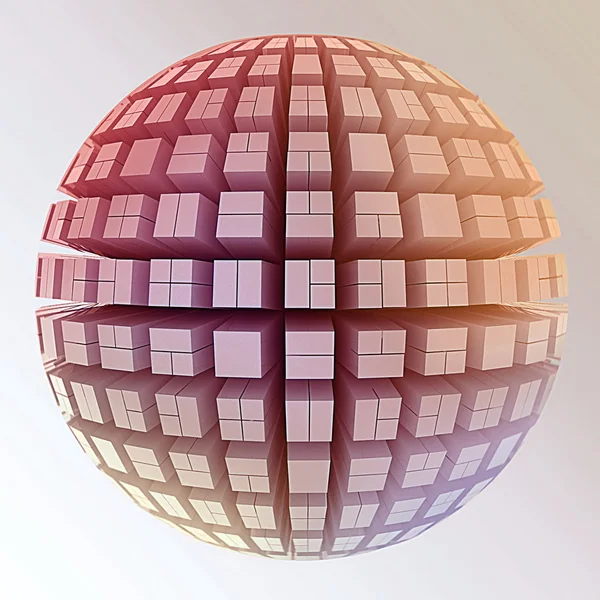 Globe de cubes — Photo