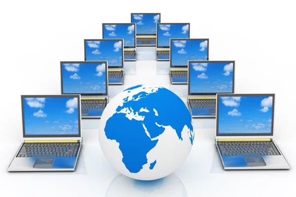 Internet Begreppet global affärsverksamhet — Stockfoto
