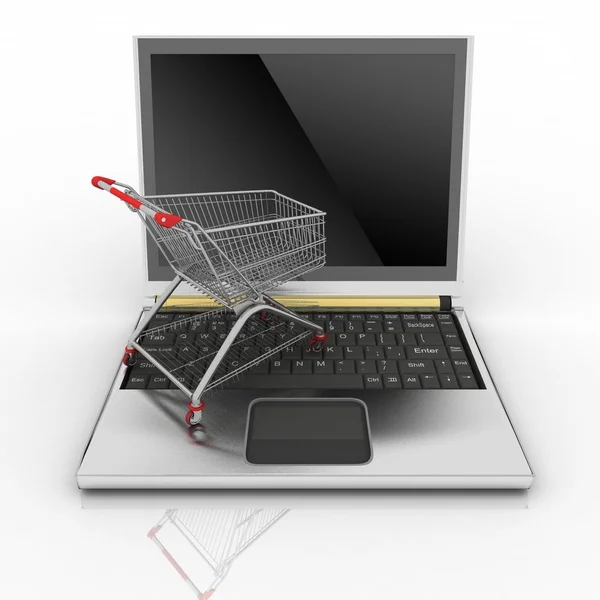 Koncepcja zakupu towarów w Internecie — Zdjęcie stockowe
