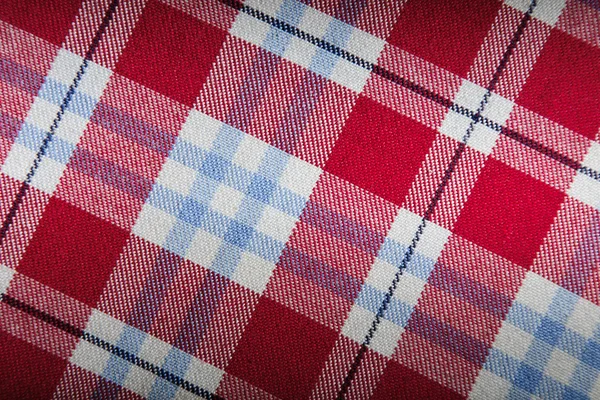 Checkered tablecloth — Stock Photo, Image