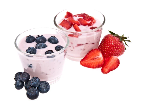 Smíšené jogurtů — Stock fotografie