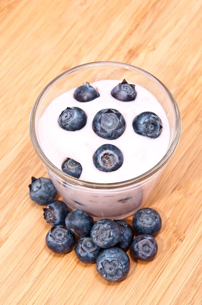 Blueberry yoghurt — Stockfoto