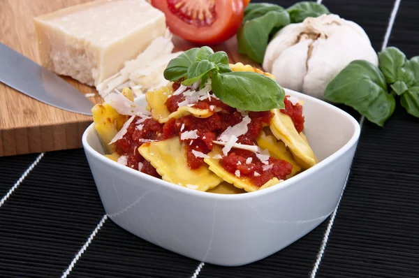 Portion of Raviolis in a bowl — Stock Photo, Image