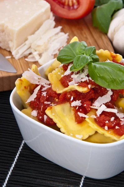 Portion of Raviolis in a bowl — Stock Photo, Image