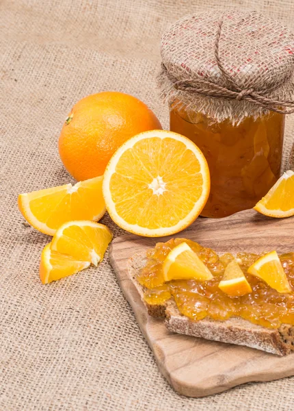 Świeże wykonane dżem pomarańczowy — Zdjęcie stockowe