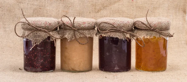 Fresh made Jam in jars Stock Picture