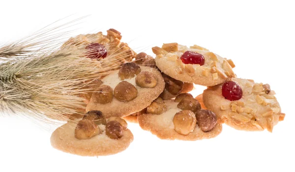 Hromadu smíšených cookies s pšenice — Stock fotografie