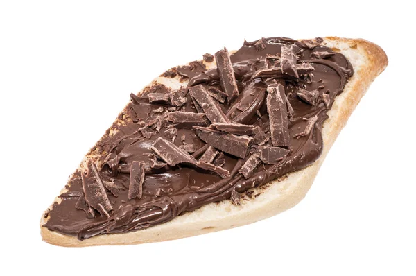 Creme de chocolate em um pão — Fotografia de Stock