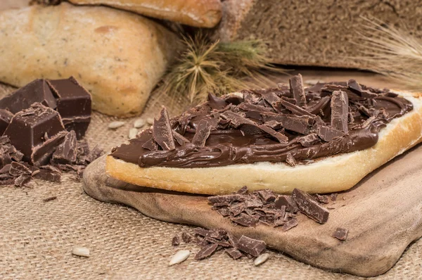 stock image Roll with Chocolate Creme