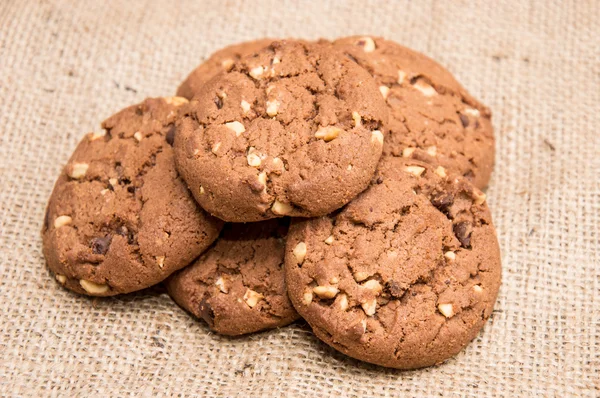 Heap of brown Cookies — Stock Photo, Image