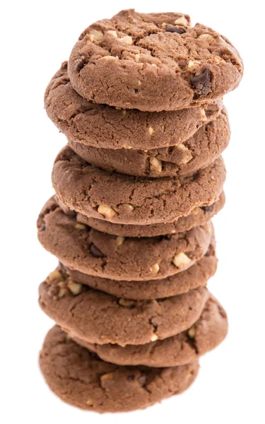 Brown Cookies on white — Stock Photo, Image