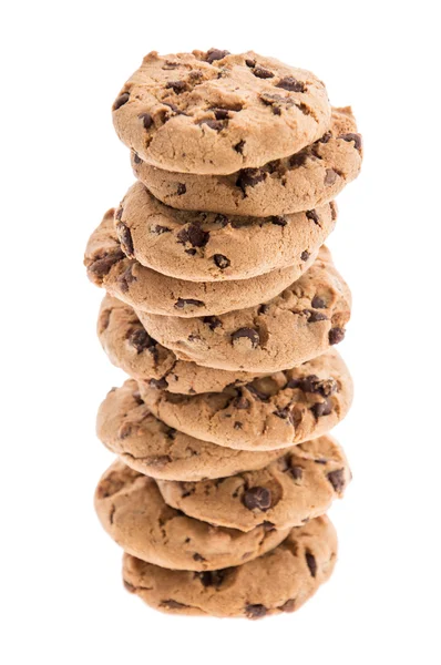 Stacked Cookies isolated on white — Stock Photo, Image