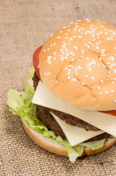 Double Burger — Stock Photo, Image