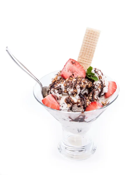 Ice Cream in a glass — Stock Photo, Image