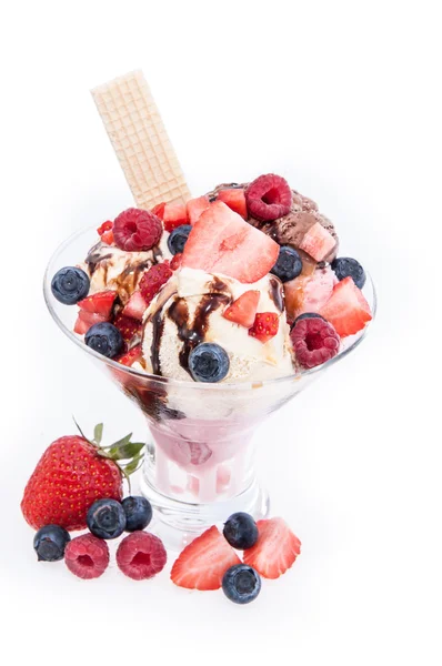 Frutas frescas en helado —  Fotos de Stock