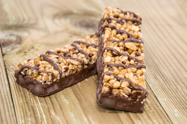 Čokoládové müsli tyčinek — Stock fotografie