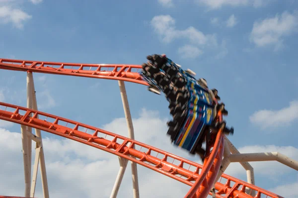 Rollercoaster in motion — Stock Photo, Image