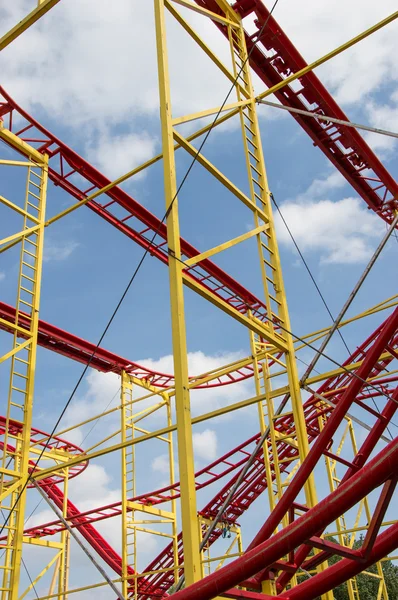 Rollercoaster rails — Stock Photo, Image