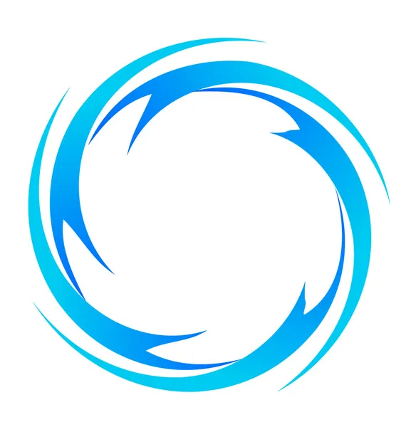 Vektor logo gelombang air - Stok Vektor
