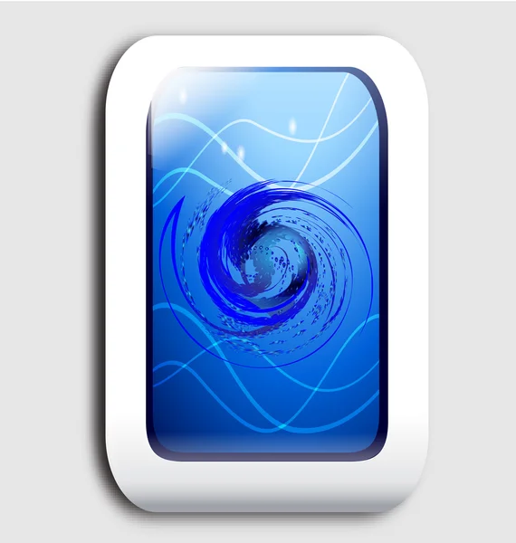 Smartphone screen blue — Stock Vector