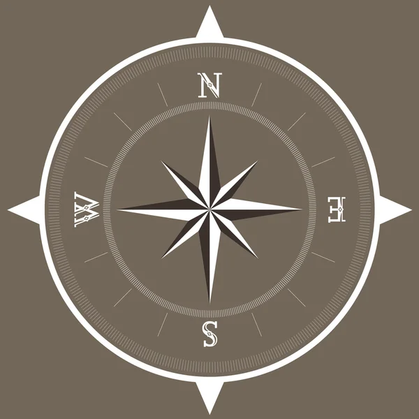 Gammal kompass vektor illustration — Stock vektor