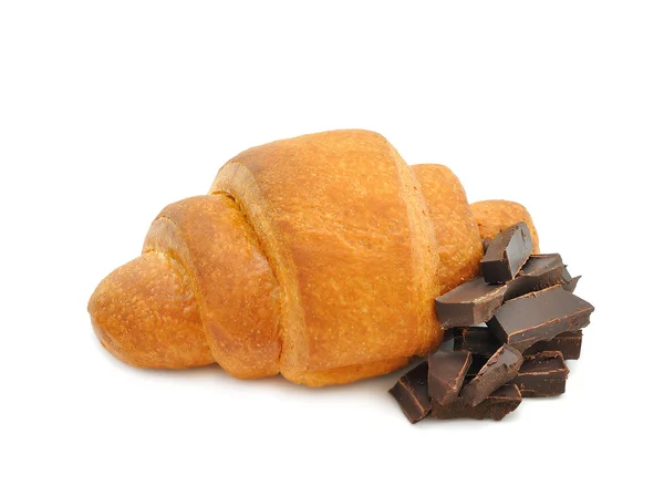 Croissant med choklad — Stockfoto