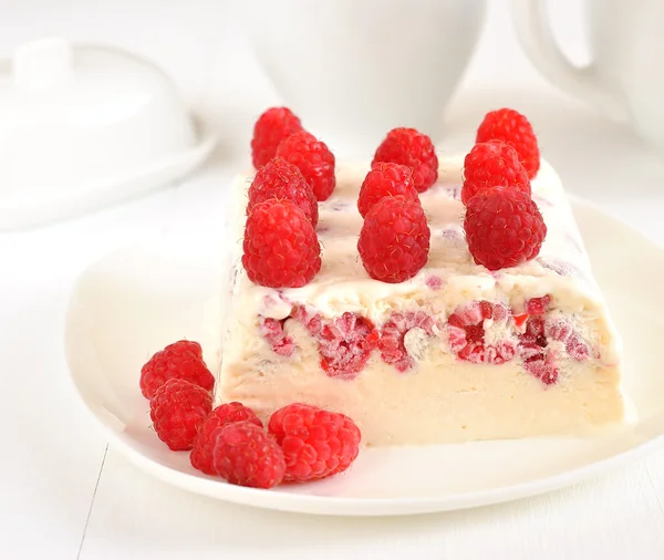 stock image Semifreddo with Raspberry