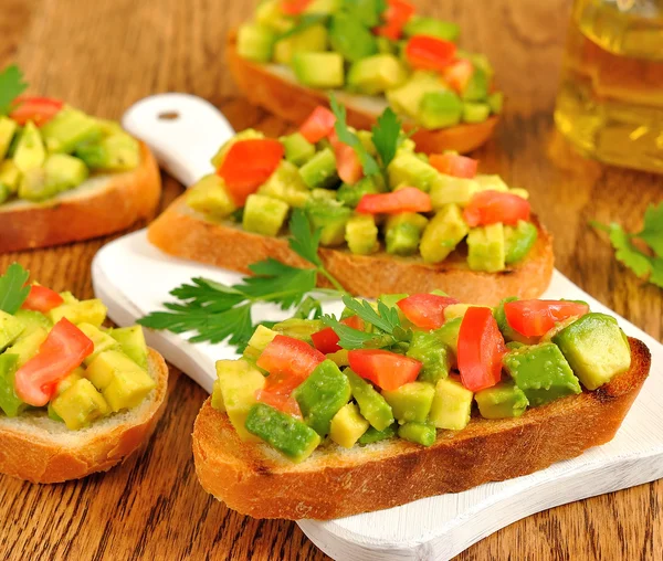 stock image Toast with avocado