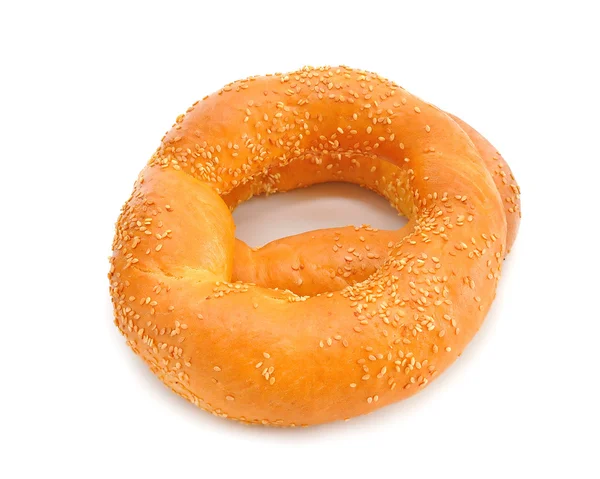 Bagels em um fundo branco — Fotografia de Stock