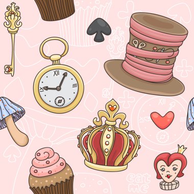 Alice pattern clipart