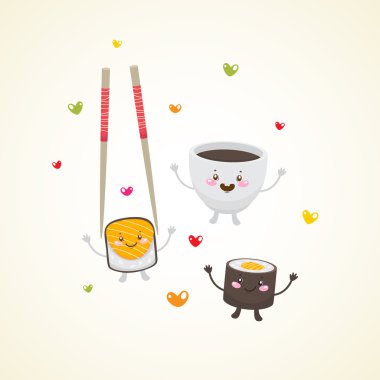 Cute japan food clipart