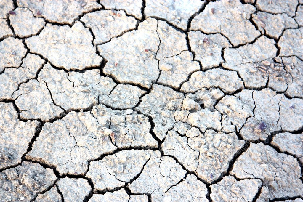 Dry cracked earth in anticipation of rain