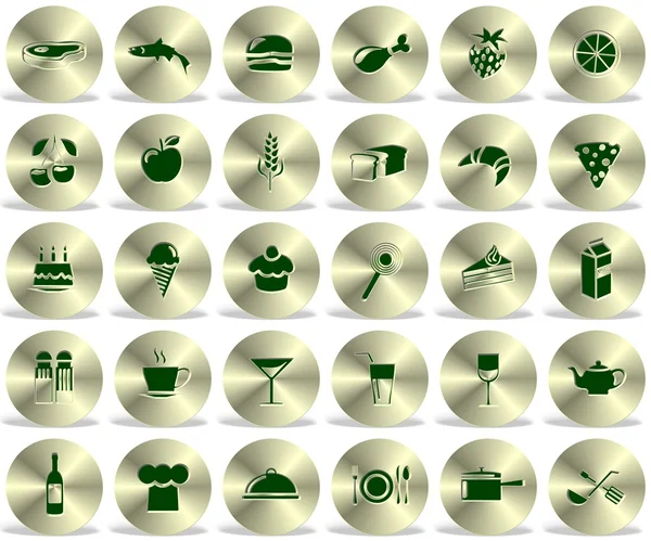 Food icons collection — Stock Photo, Image