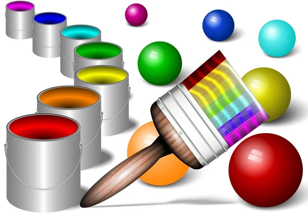 Rainbow painting — Stock Photo, Image