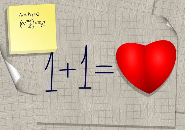 Calculation of love — Stock Photo, Image