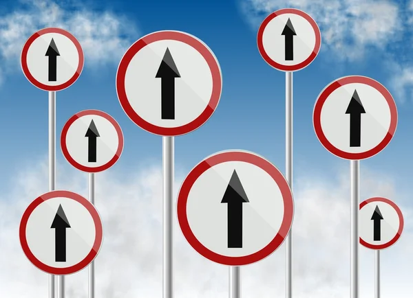 Direction traffic signs — Stock Photo, Image
