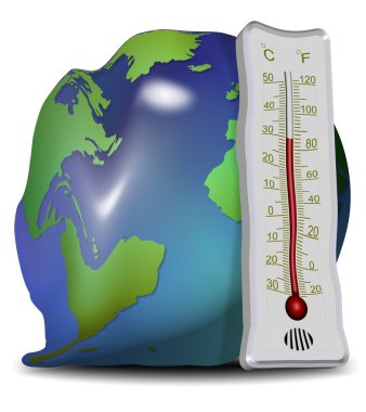 Global warming and melting clipart