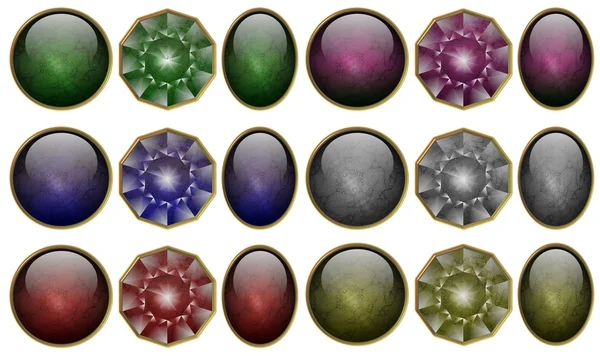 Precious stones set — Stock Photo, Image