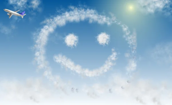 Smile on sky — Stock Photo, Image