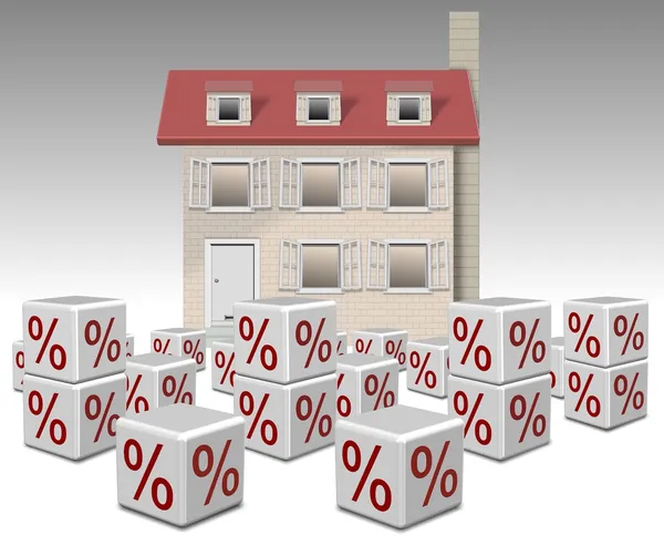 Tipos de interés hipotecarios —  Fotos de Stock